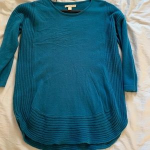 Bright blue sweater
